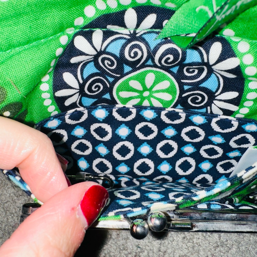 Green Cupcake Vera Bradley Wallet - Picture 5 of 6